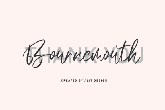 Bournemouth Font: Elegant Script for Digital Marketing