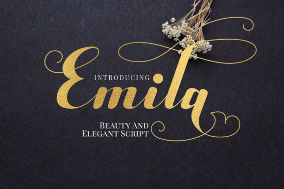 Emila Font: Elegant Script Handwritten Typography for Digital Campaigns