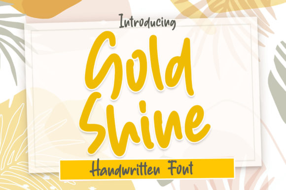 Gold Shine Font: Adding Joy to Editorial Design