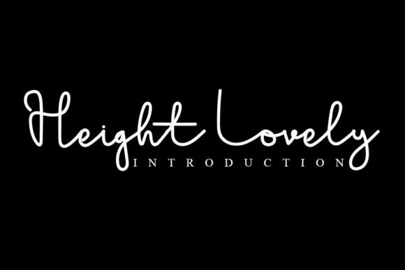 Heigh Lovely Font: Elegant Script for Digital Marketing