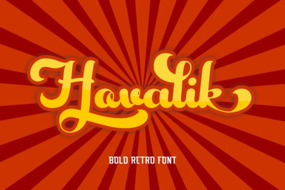 Hovalik Font: Vintage Script Handwritten Style for Web Design