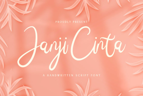 Janji Cinta Font: Romantic Script for Handmade Products