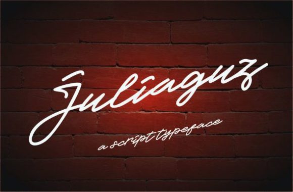 Juliaguz Font: Elevating Campaign Visuals with Elegant Script