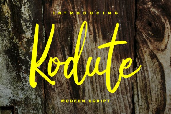 Kodute Font: Cute Handwritten Script for Crafters
