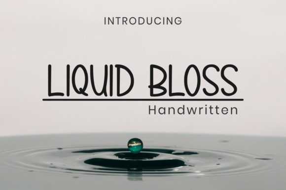 Liquid Bloss Font: Elevating Small Business Branding