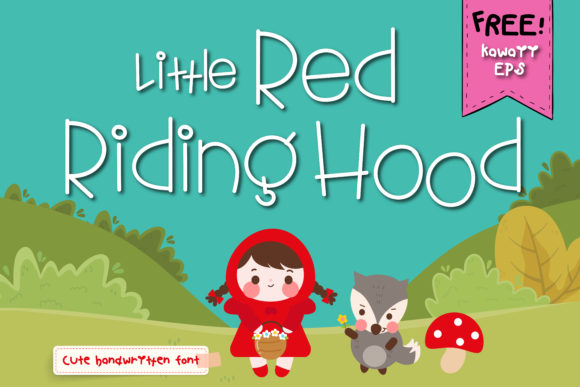 Little Red Riding Hood Font for Editorial Design