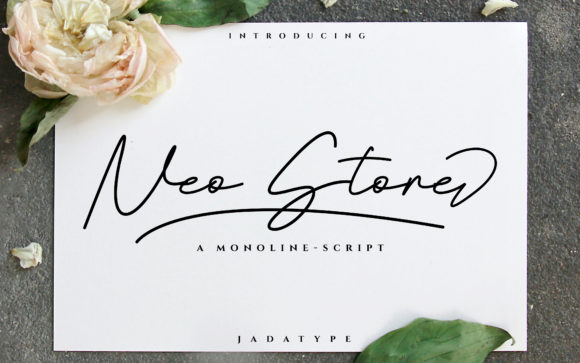 Neo Stone Font: Elegant Script Handwritten Branding