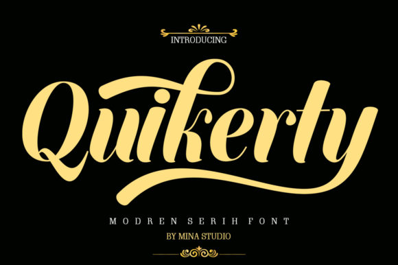Quikerty Font: Elevating Campaign Visuals with Classy Script