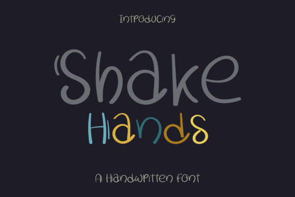 Shake Hands Font: A Clean Script for Editorial Design